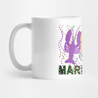 Mardi Gras Crawfish Seafood Party. Mug